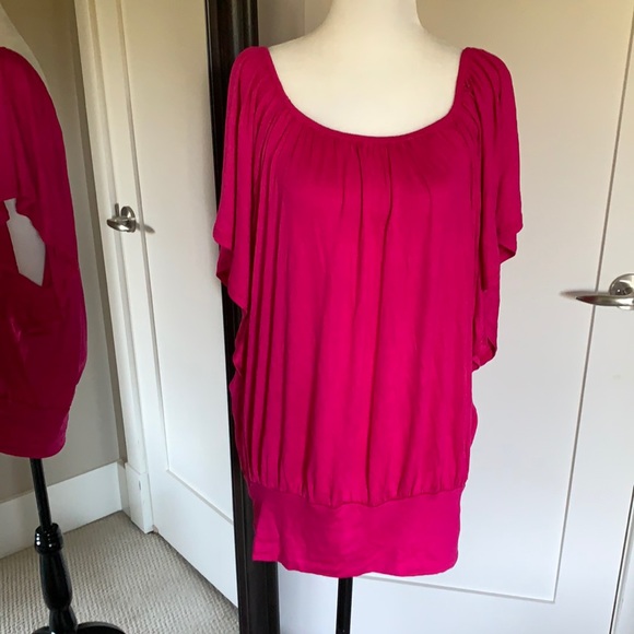 NEW fuchsia off shoulder top XL - Picture 4 of 15